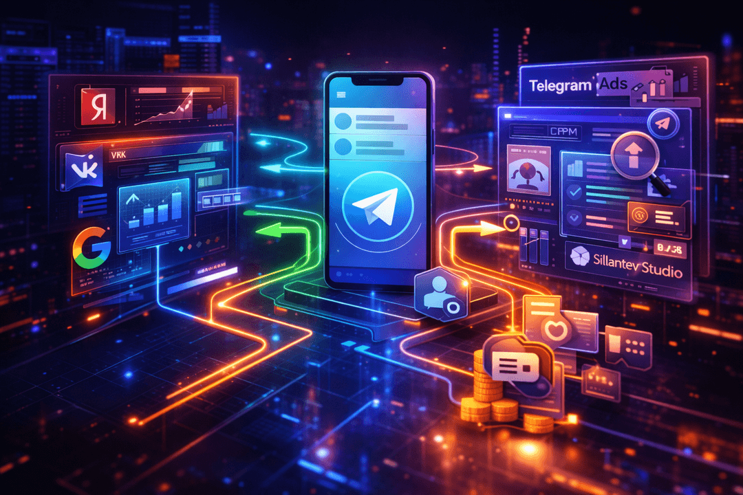 Интеграция Telegram с Яндекс.Директ, ВКонтакте, Авито и Telegram Ads: как направить трафик в канал