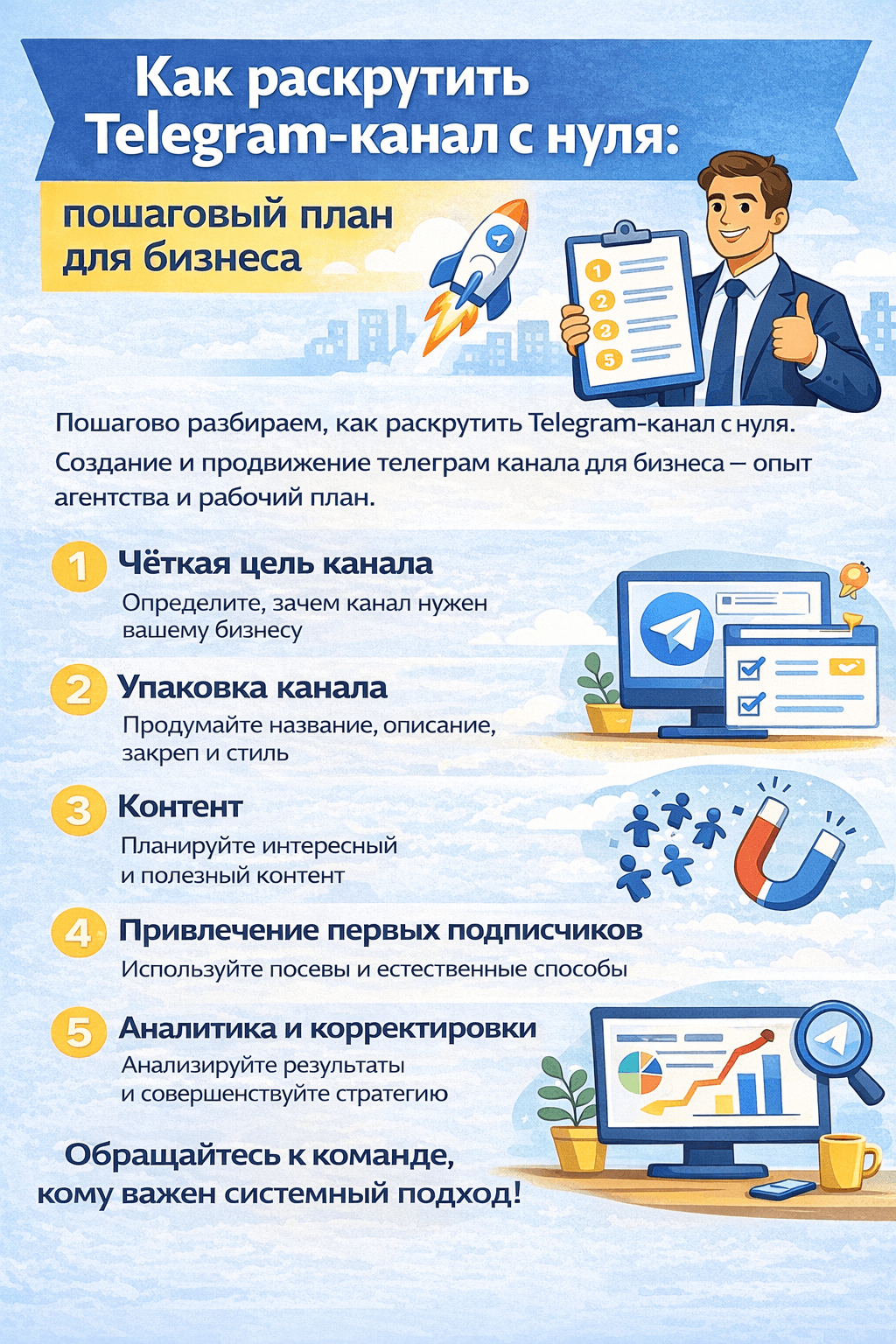 Как раскрутить Telegram-канал с нуля: пошаговый план для бизнеса