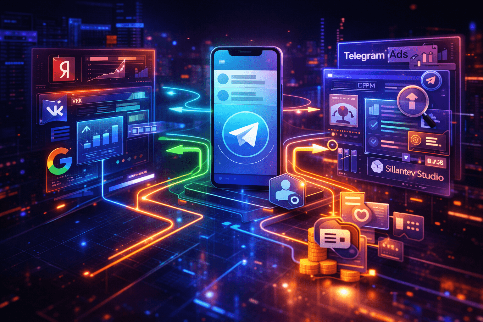 Интеграция Telegram с Яндекс.Директ, ВКонтакте, Авито и Telegram Ads: как направить трафик в канал